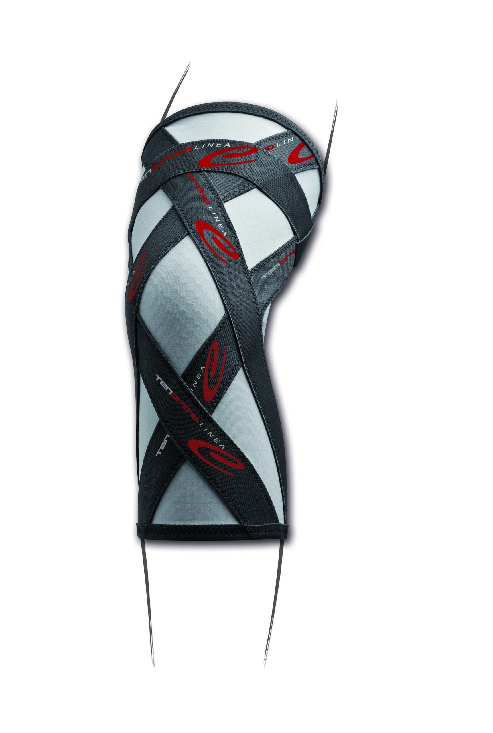 ELASTIC KNEE BAND WITH CARBON FIBER AND INTEGRATED TAPING